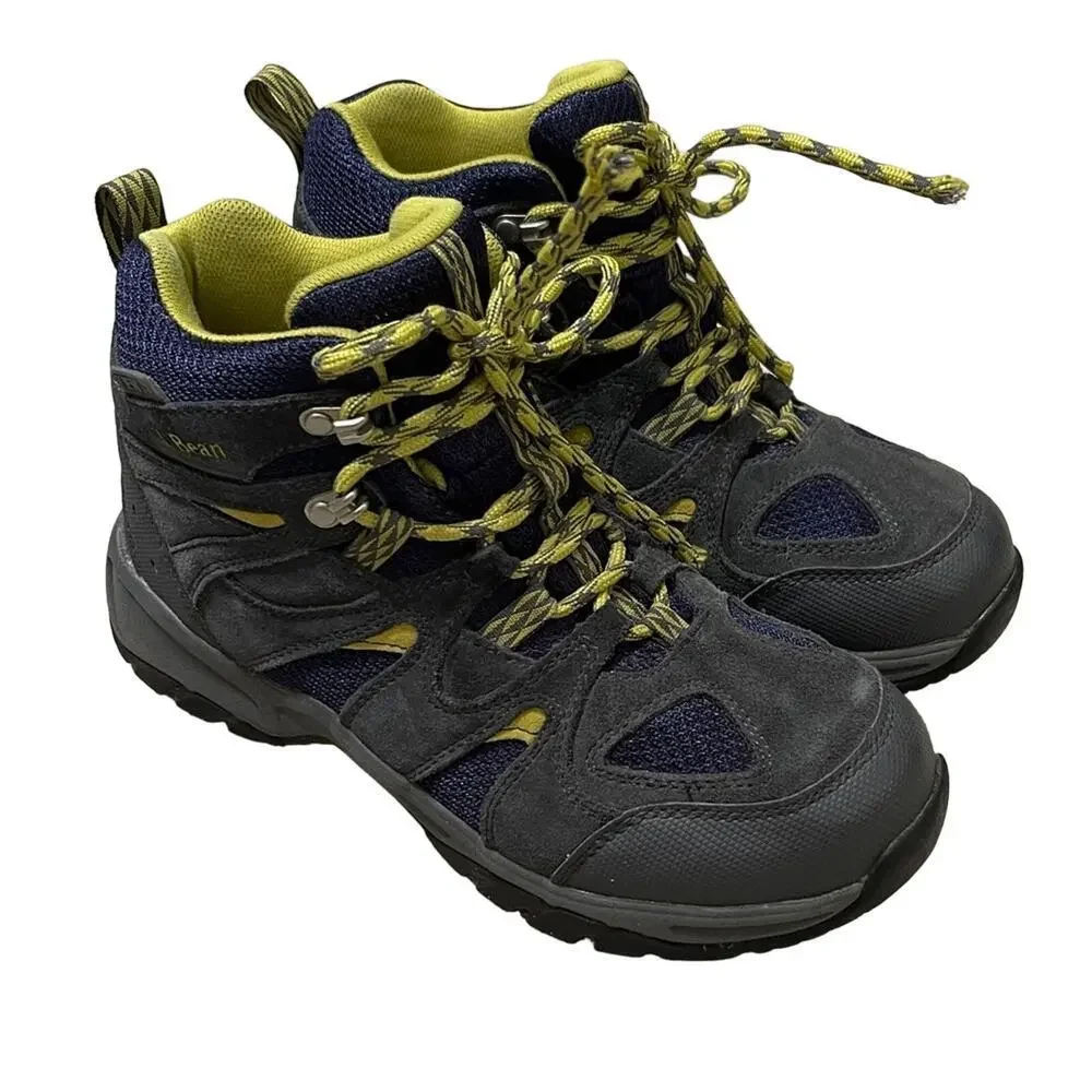L.L.Bean Kids' Trail Model Hikers Green Gray Size 6